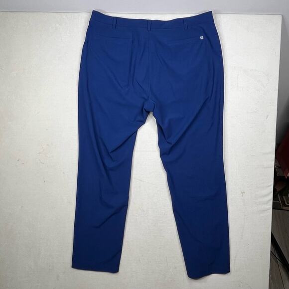 Donald Ross Navy Blue Flat Front Performance Stretch Straight Leg Pant Size40x32 - Picture 2 of 5